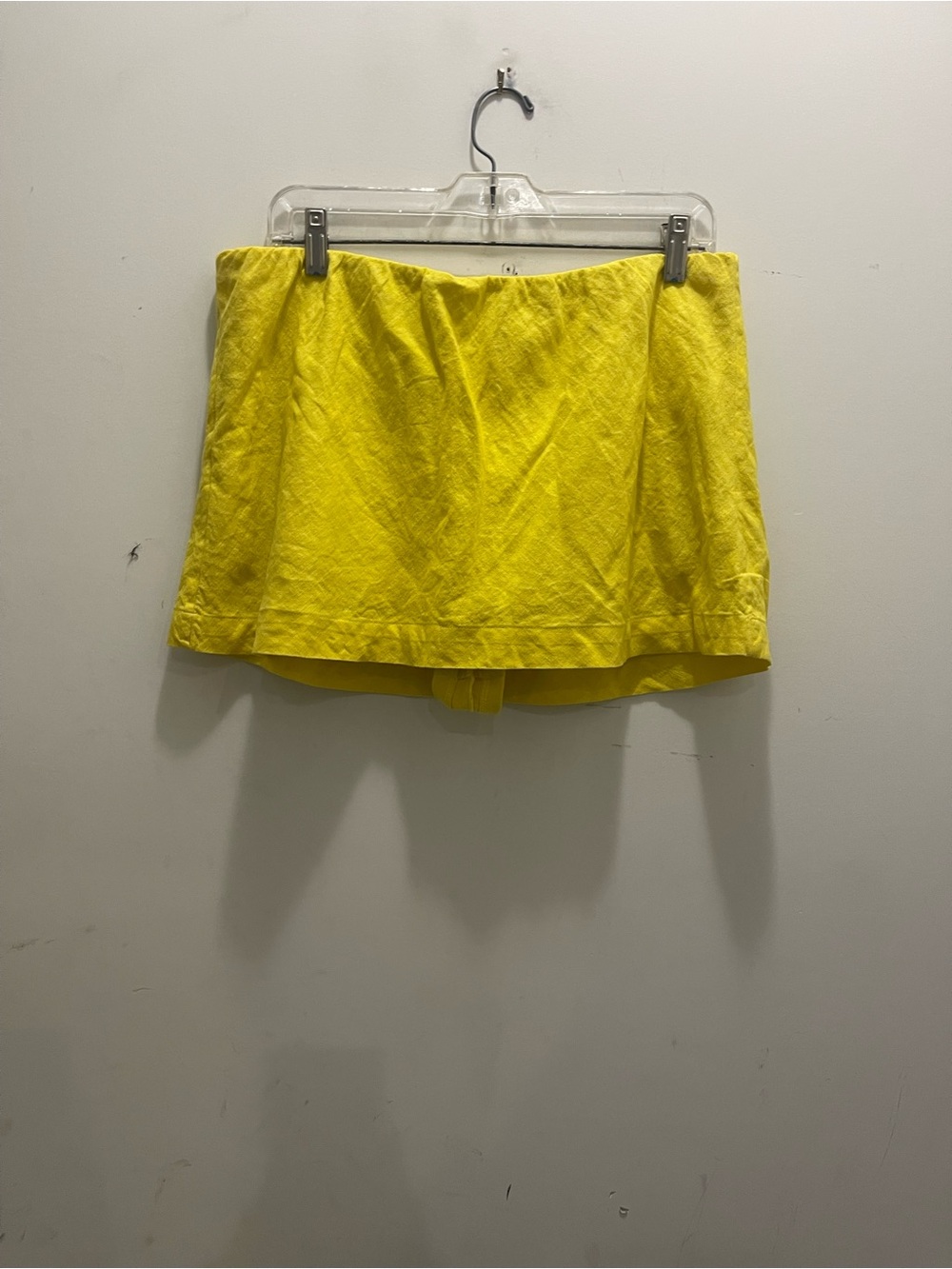 Free People Sunny YellowLinen Blend Mini Skort NWT